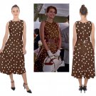 Dress inspired as Pretty woman Vivian Ward Julia Roberts brown white polka dots