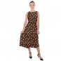 Dress inspired as Pretty woman Vivian Ward Julia Roberts brown white polka dots