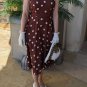 Dress inspired as Pretty woman Vivian Ward Julia Roberts brown white polka dots