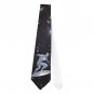Necktie Silver Surfer humanoid alien with metallic skin surfboard superhero tie