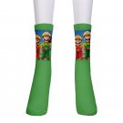 men's crew Socks Mario Luigi