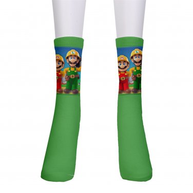 men's crew Socks Mario Luigi