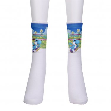 men's crew Socks blue Yoshi