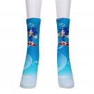 men's crew Socks Sonic blue sky bubbles