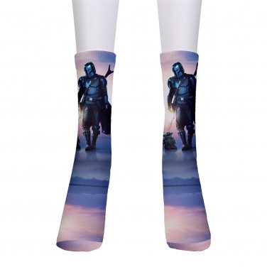 men's crew Socks mandalorian