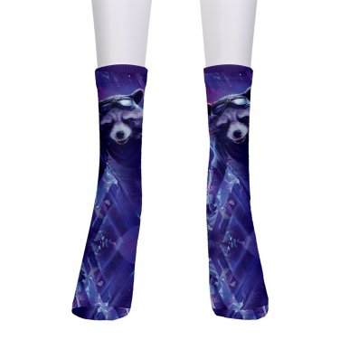 men's crew Socks rocket raccoon gotg