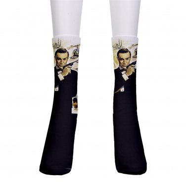 men's crew Socks James bond