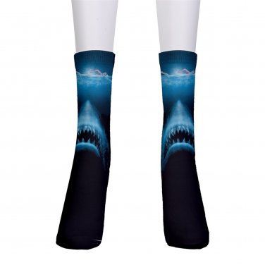 men's crew Socks jaws shark