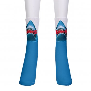 men's crew Socks jaws shark