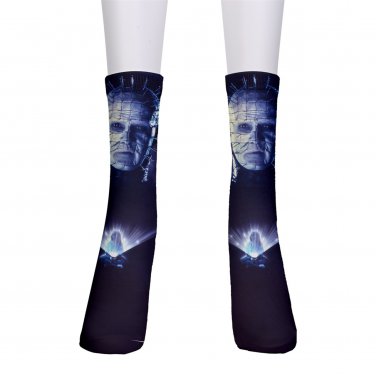 men's crew Socks pinhead hellraiser horror halloween creepy