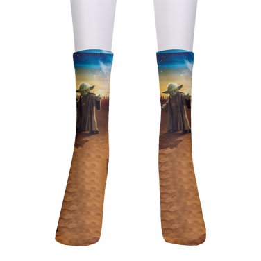 men's crew Socks yoda cosplay