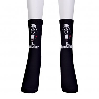 men's crew Socks star wars darth vader godfather your father cosplay