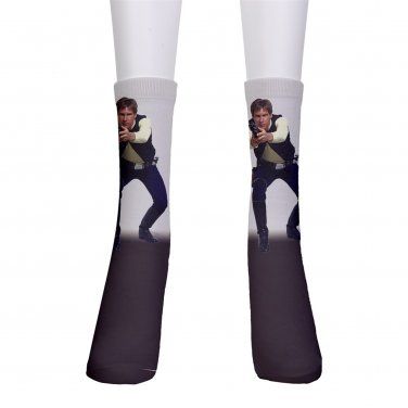 men's crew Socks star wars han solo cosplay