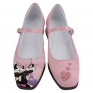 Mary Jane Shoes Pepe le Pew black cat valentine day pink mismatched left right design
