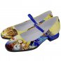 Mary Jane Shoes Beauty and the Beast valentine day romantic mismatched left right design