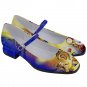 Mary Jane Shoes Beauty and the Beast valentine day romantic mismatched left right design