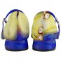 Mary Jane Shoes Beauty and the Beast valentine day romantic mismatched left right design