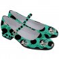 Mary Jane Shoes polka dots White rabbit Alice in wonderland mismatched left right design