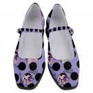 Mary Jane Shoes polka dots White rabbit Alice in wonderland mismatched left right design