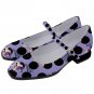 Mary Jane Shoes polka dots White rabbit Alice in wonderland mismatched left right design