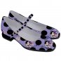 Mary Jane Shoes polka dots White rabbit Alice in wonderland mismatched left right design