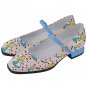 Mary Jane Shoes tea cup Alice in wonderland pink mismatched left right design