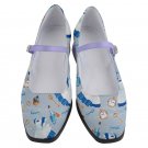 Mary Jane Shoes tea cup Alice in wonderland pink mismatched left right design
