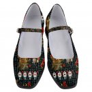 Mary Jane Shoes playing cards Alice in wonderland clubs hearts spades diamonds