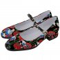 Mary Jane Shoes Alice wonderland red roses white rabbit