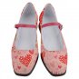 Mary Jane Shoes hearts pattern pink red valentine day