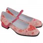 Mary Jane Shoes hearts pattern pink red valentine day