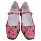 Mary Jane Shoes Alice in wonderland cheshire cat pink valentine day