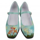 Mary Jane Shoes Bambi white-tailed deer mother's day mismatched left right design