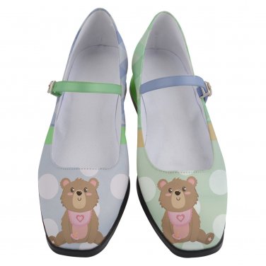 Mary Jane Shoes bears mismatched left right design