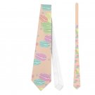Necktie Tie french macarons pastry sweet shop seller cook confectioner souvenir