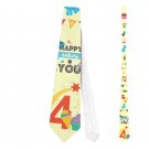 Necktie Tie Happy Birthday 4 four years old baby