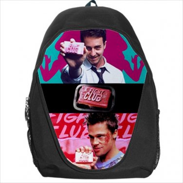 Backpack bag FIght club Tyler Durden the Narrator Edward Norton Brad Pitt