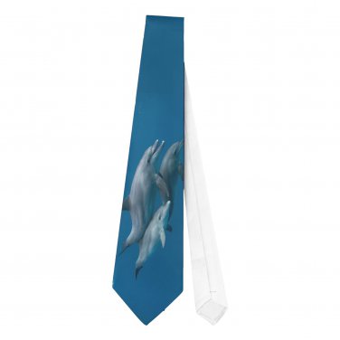Necktie Tie Dolphins