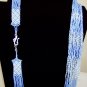 Diamond Pattern Netted Tube Necklace