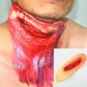 Halloween Props Slit Throat Cut Neck Fake Wound Scar Head Injury Trick Halloween