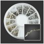 Square Round Metal Color DIY Nail Art Decoration Wheel