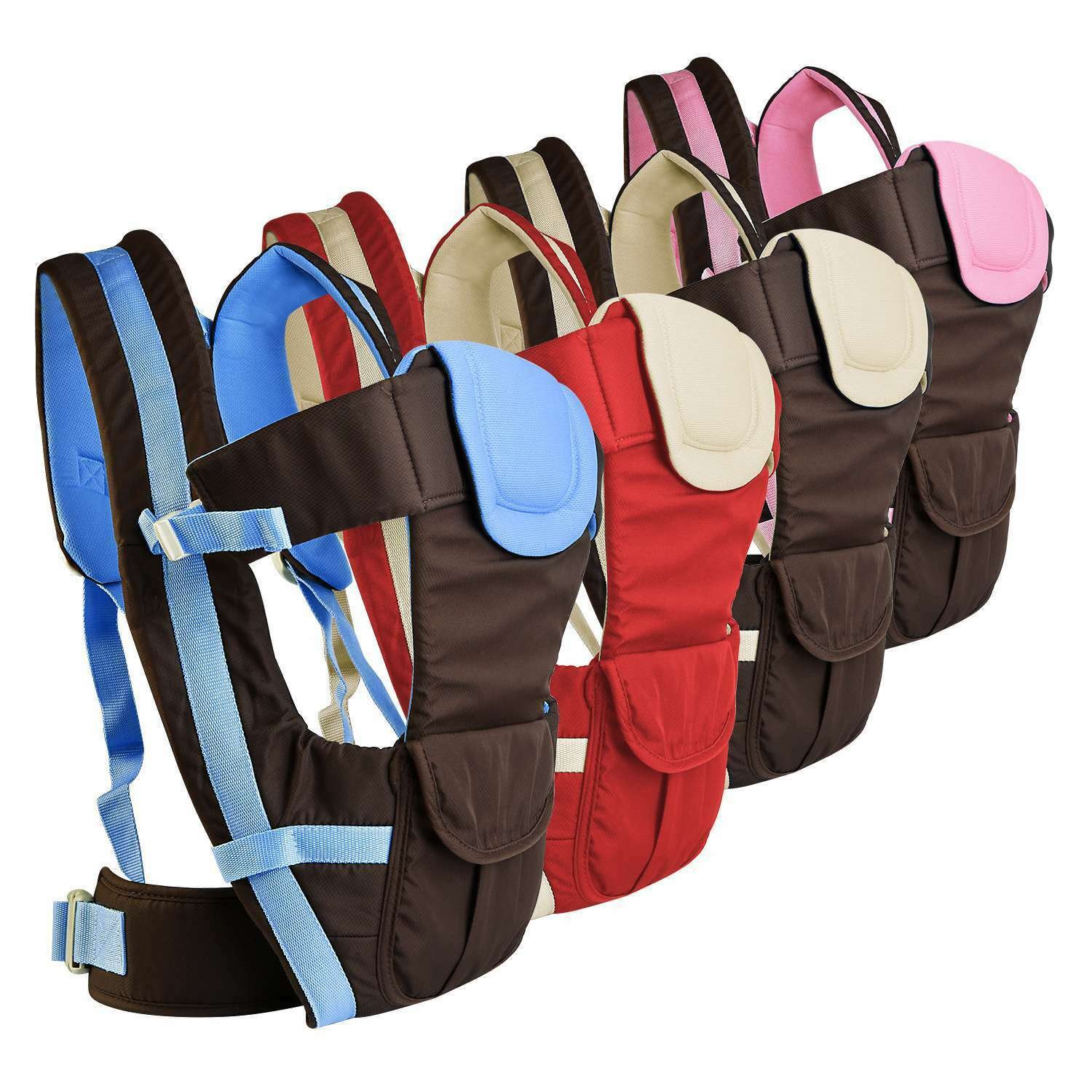 Maheswara Store USA Baby Carrier Toddler Infant Newborn Holder Front Facing Chest Carrier Soft Pink