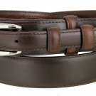 Men's Belt Oil-Tanned Genuine Leather Ranger Belt 1-3/8" Wide Size 42 Brown