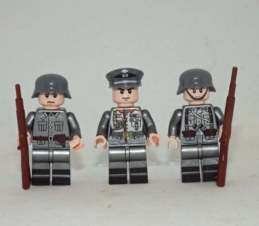 German Army WW2 custom minifigure set Soldierse Minifigure Toy From US