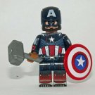 Captain America with Thor Hammer Marvel Custom minifigure  Minifigure Toy From US