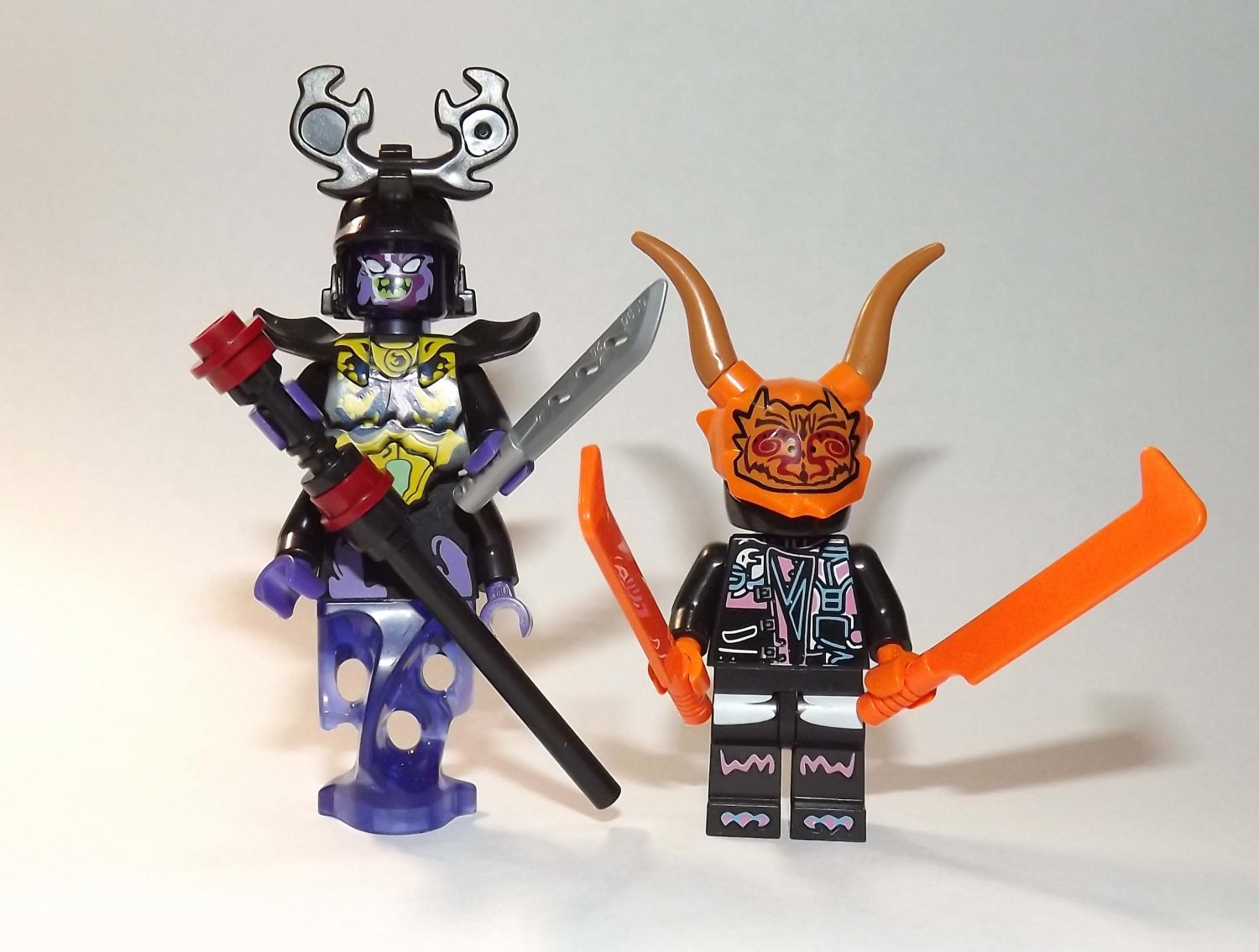 Overlord And Oni Mask Of Deception Ninjago Of 2 Lego Compatible