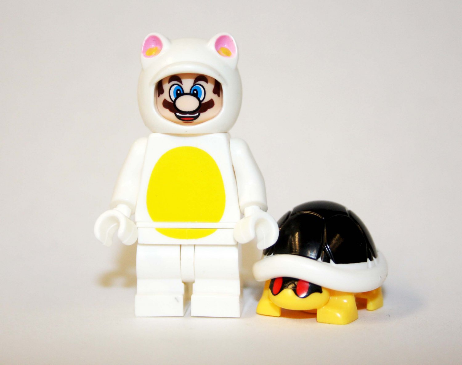 White Tanooki Mario With Turtle The Super Mario Bros Movie Lego