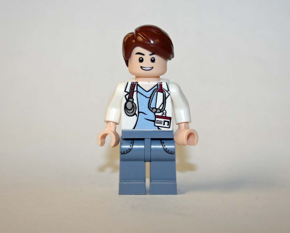 Male Doctor with Stethoscope Hospital K Lego Compatible Minifigure Toys