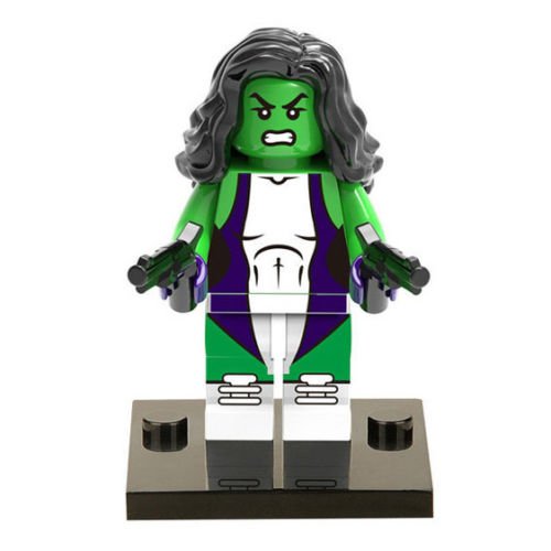 She-Hulk Green Comic version She Hulk Lego Compatible Minifigure Toys