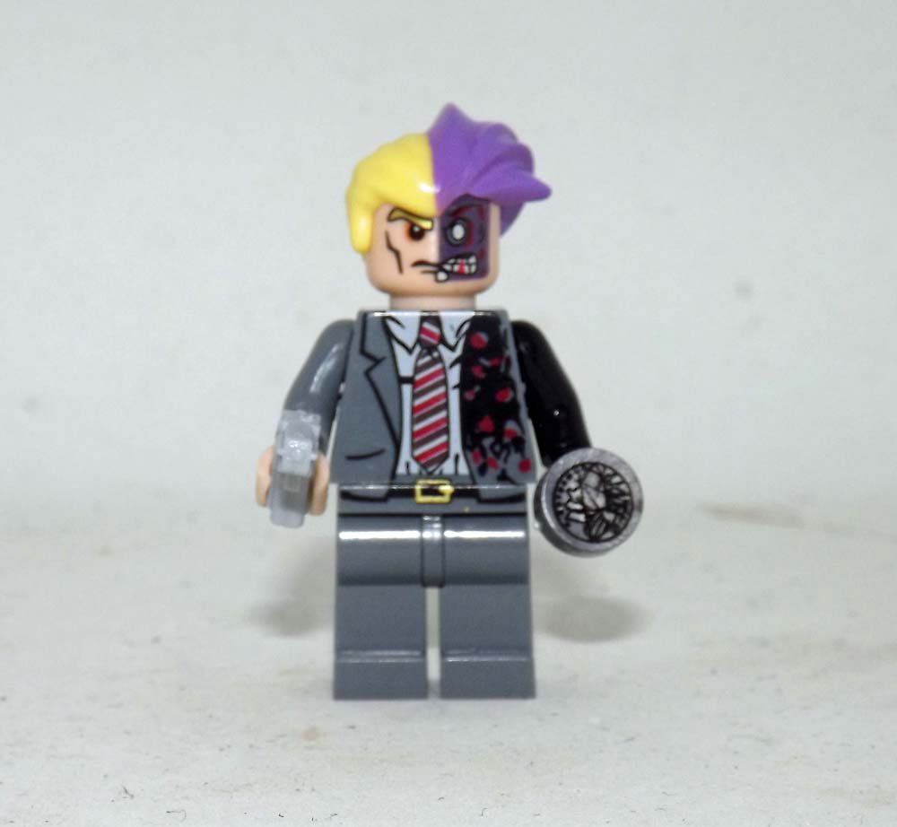 Two-Face Harvey Dent Batman movie two face Lego Compatible Minifigure Toys